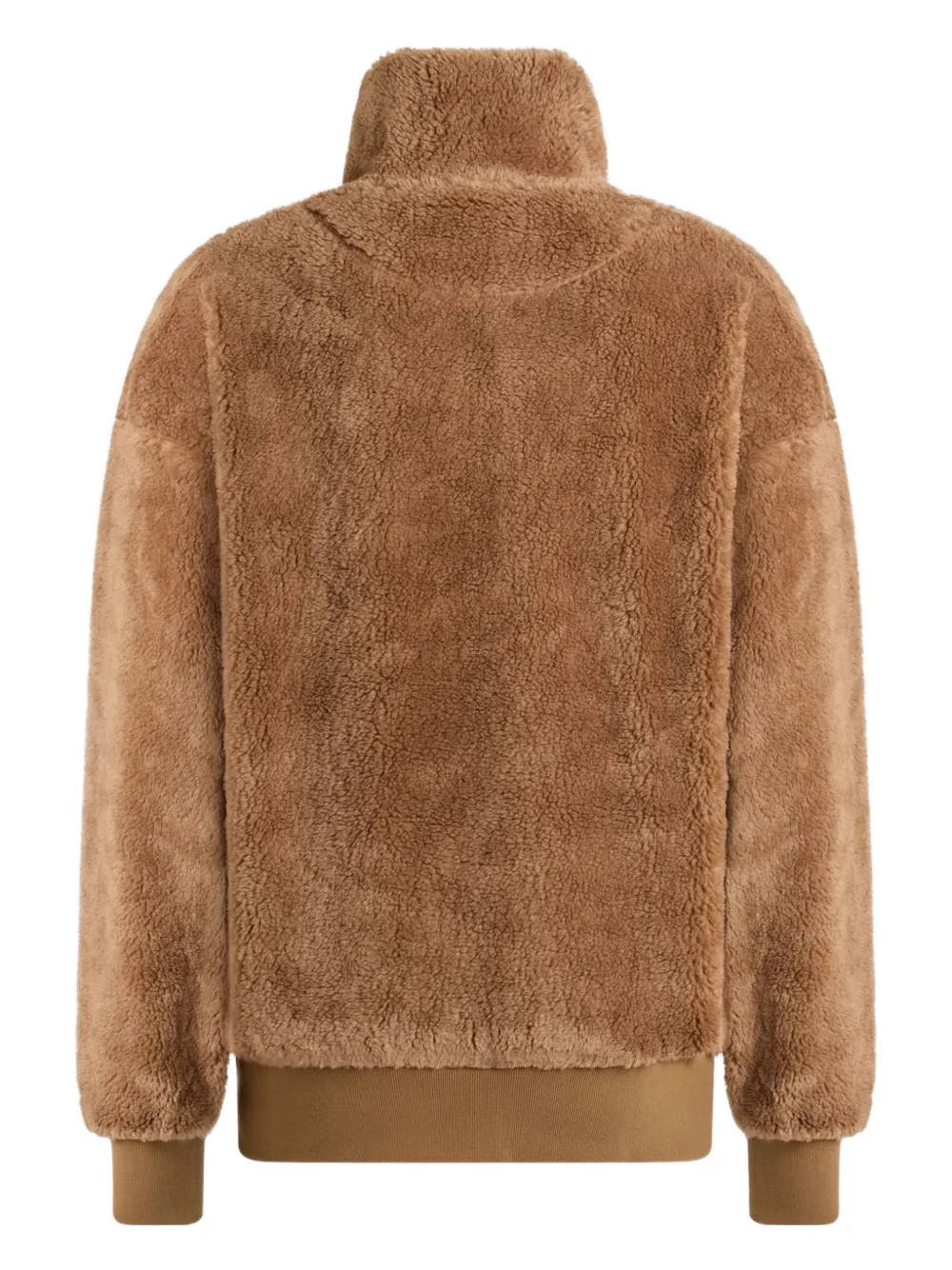 Bally Half-zip Rabbit Graphic Sweatshirt In Brown