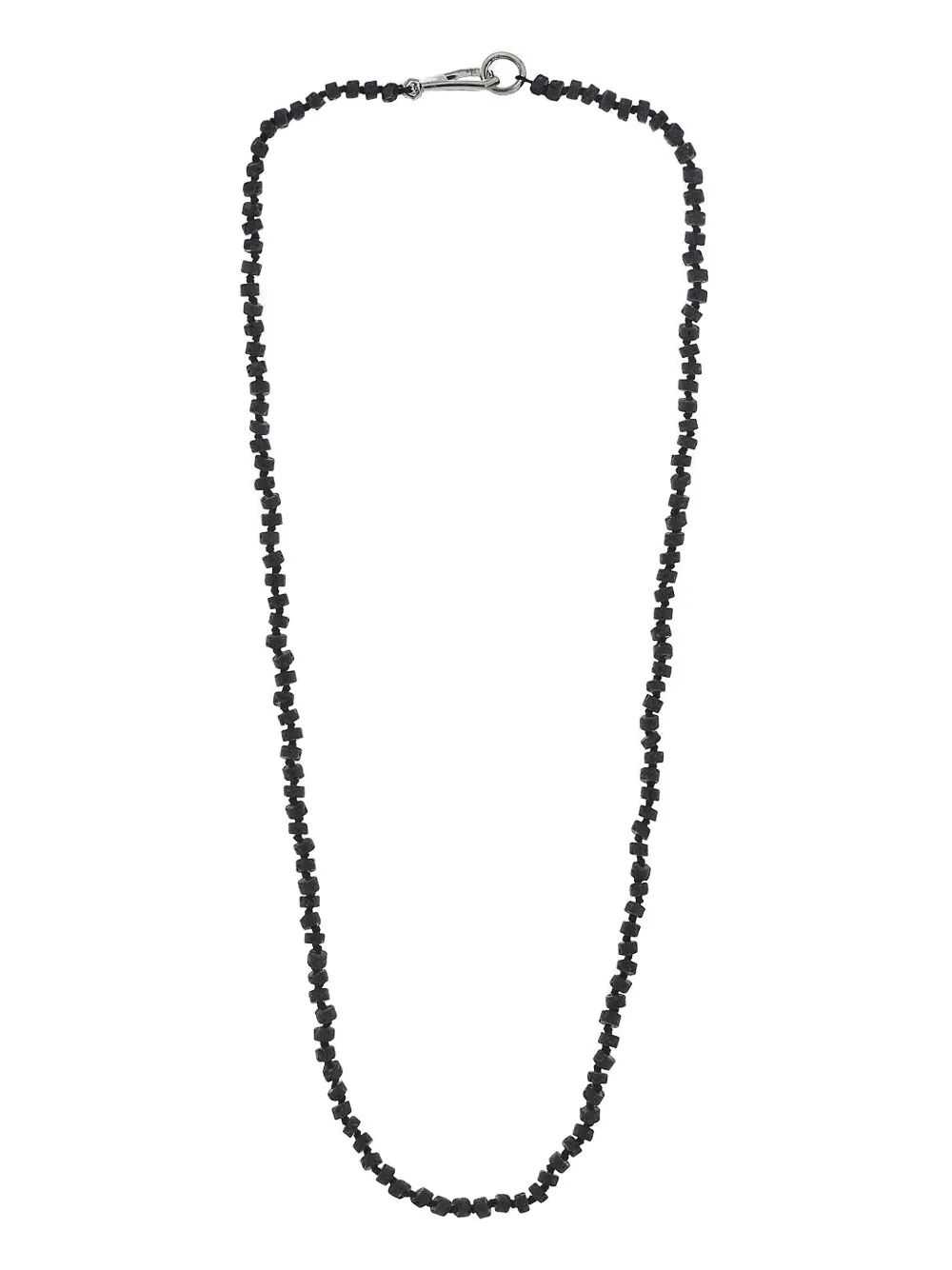 Walters Faith silver lava necklace - Nero