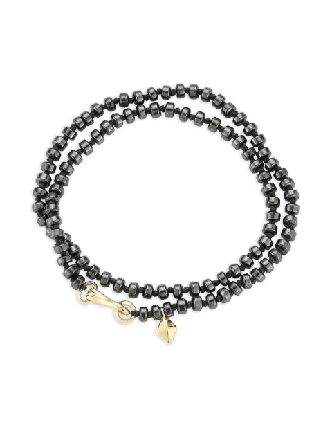 Walters Faith 18K yellow gold hemaite beaded bracelet