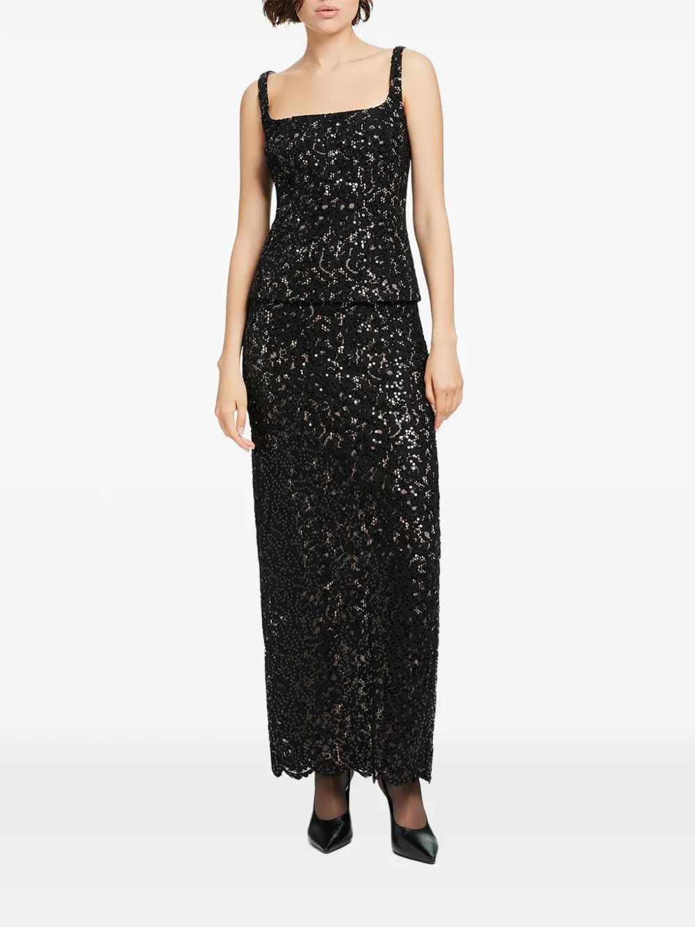 Toccin Bibi Sculpted tank top - Nero