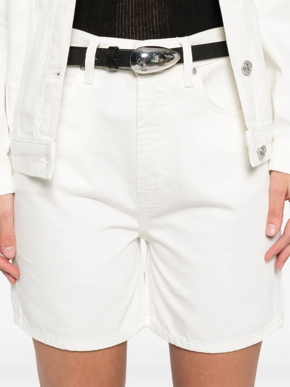 ANINE BING Shorts met knopen Beige