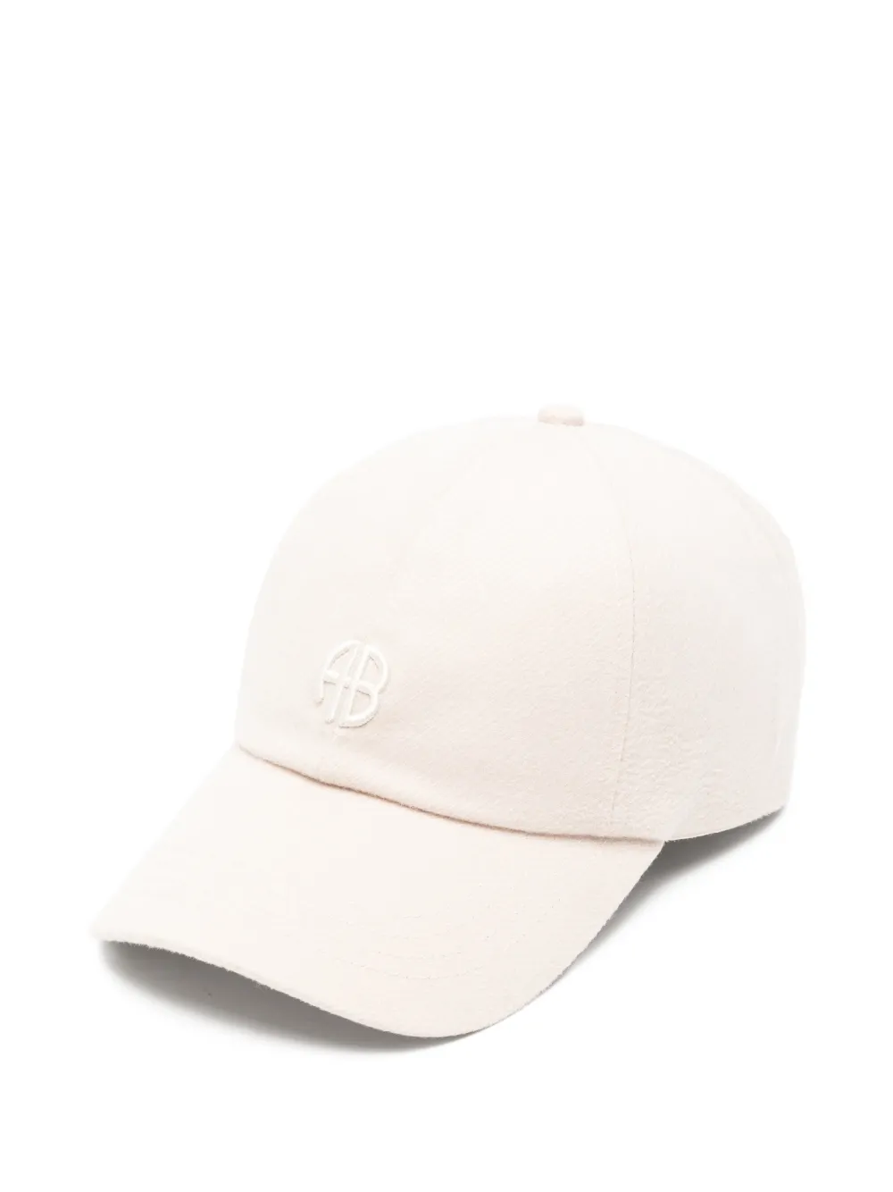 Anine Bing Jeremy Logo-embroidery Cap In White