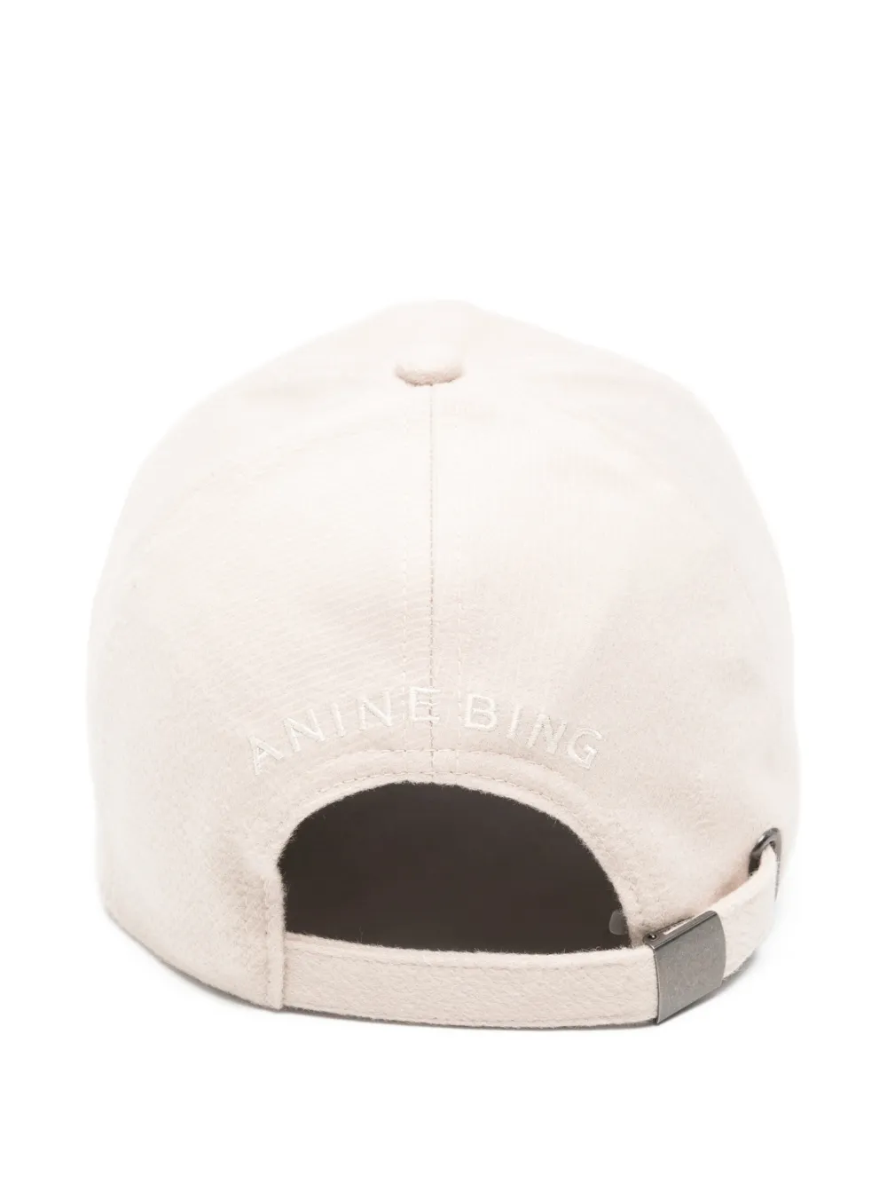 Anine Bing Jeremy Logo-embroidery Cap In White