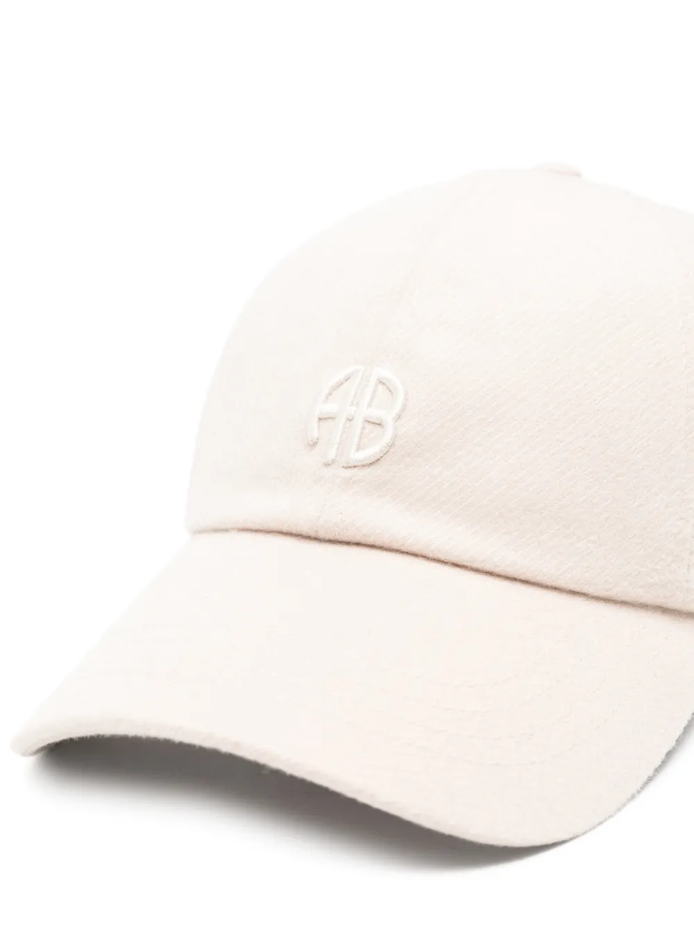Anine Bing Jeremy Logo-embroidery Cap In White