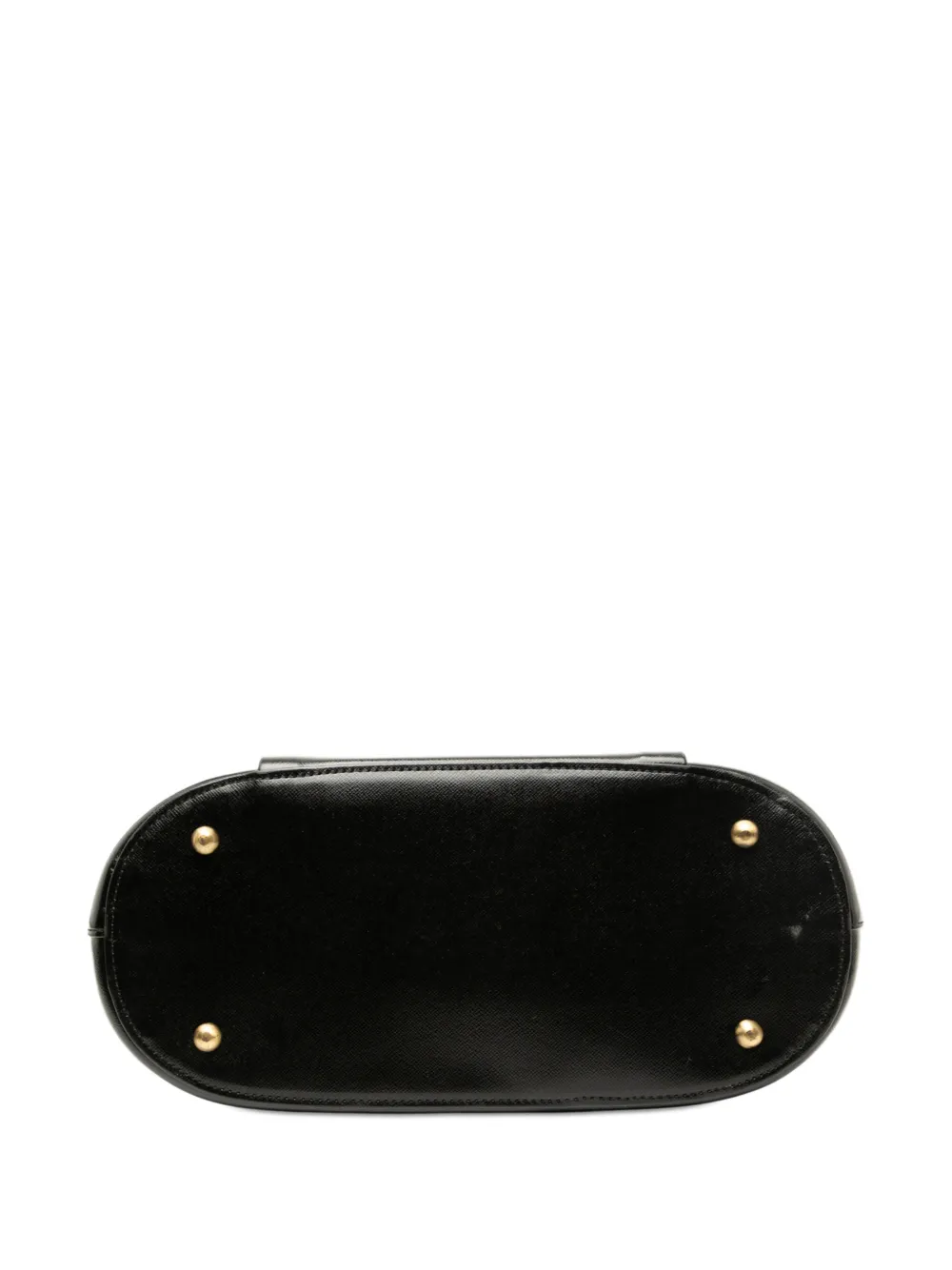 Pre-owned Burberry 2000-2017 Leather Tote Bag In Black