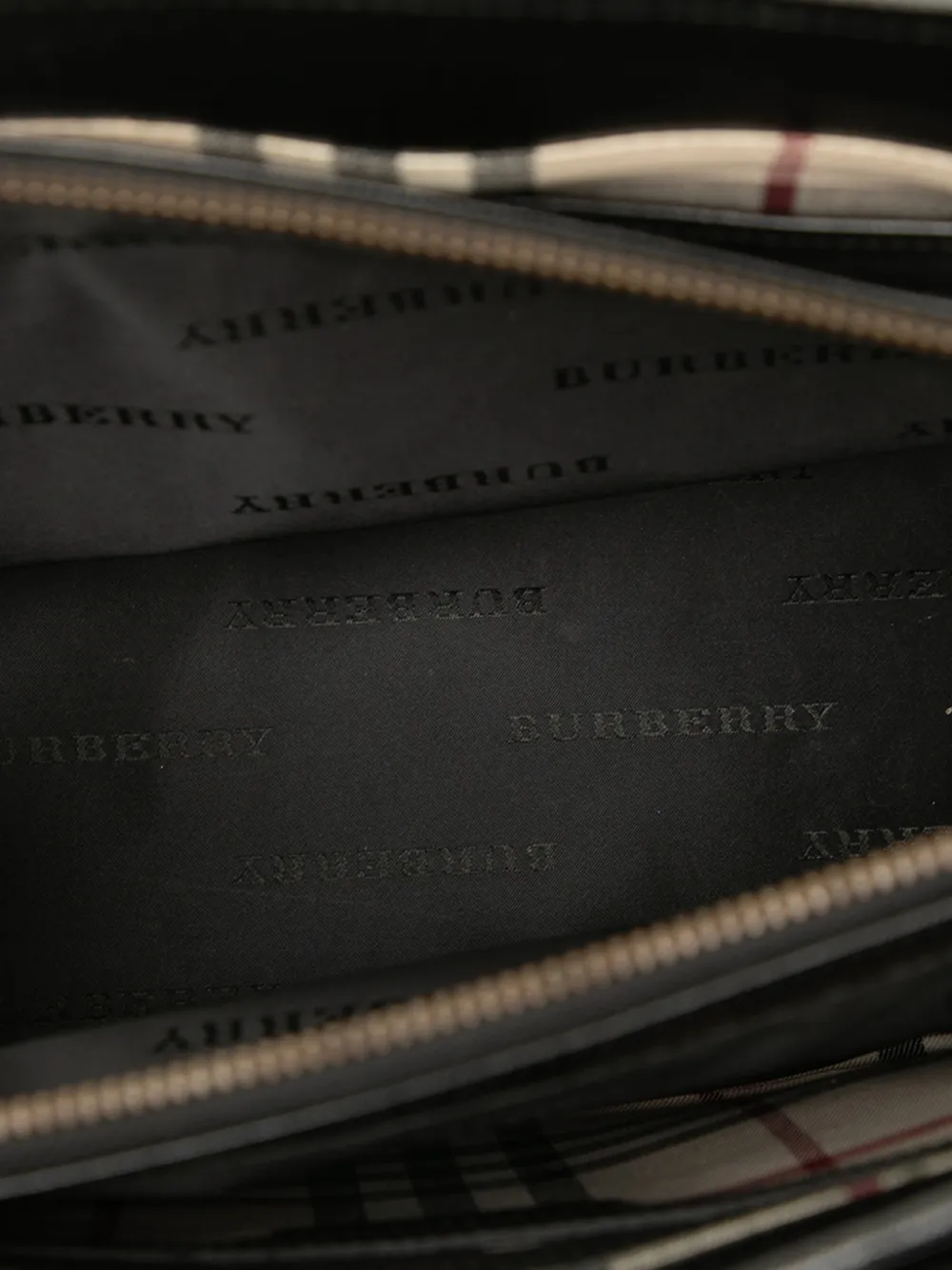 Pre-owned Burberry 2000-2017 Leather Tote Bag In Black