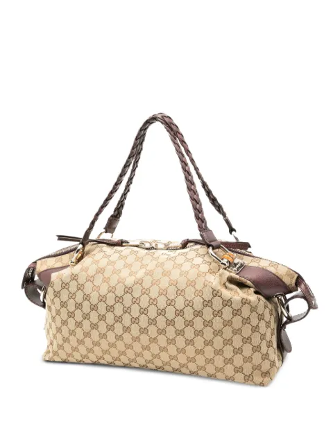Gucci Pre-Owned 2000-2015 Medium GG Canvas Bamboo Bar tote bag