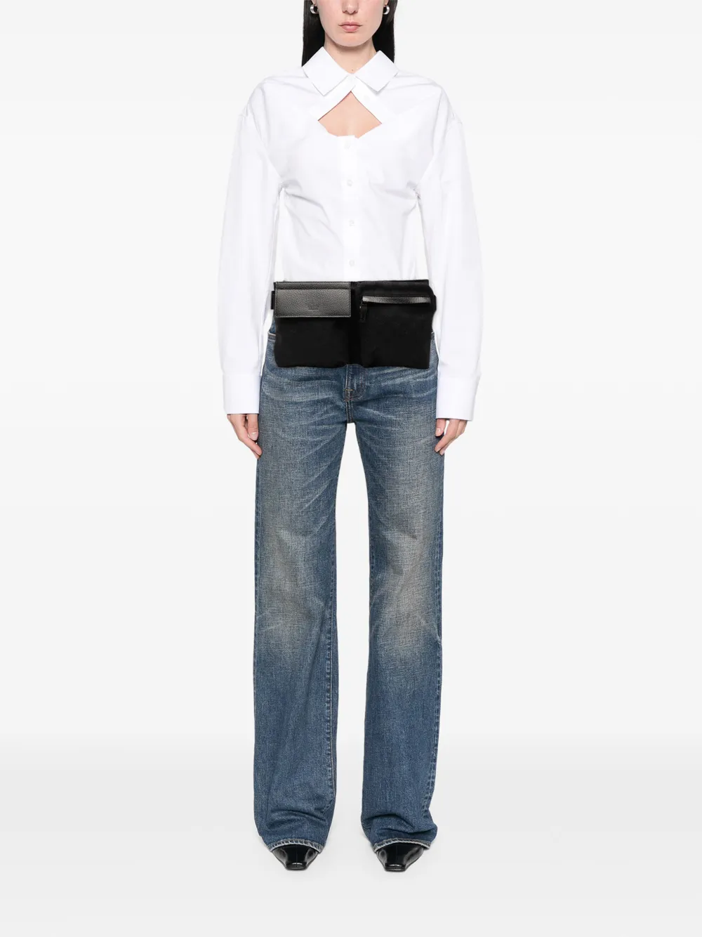 Gucci Pre-Owned 2000-2015 GG Canvas Double Pocket belt bag | Pre-Owned | Image 2