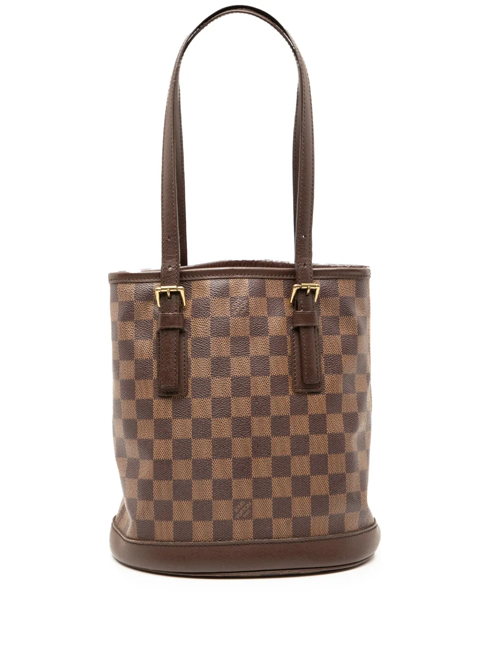Louis Vuitton Pre-Owned Borsa a secchiello Marais in tela Damier Ebène 2001 - Marrone
