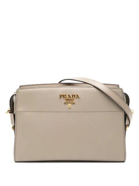 Prada Pre-Owned 2013-2025 Saffiano and City Calf Esplanade crossbody bag