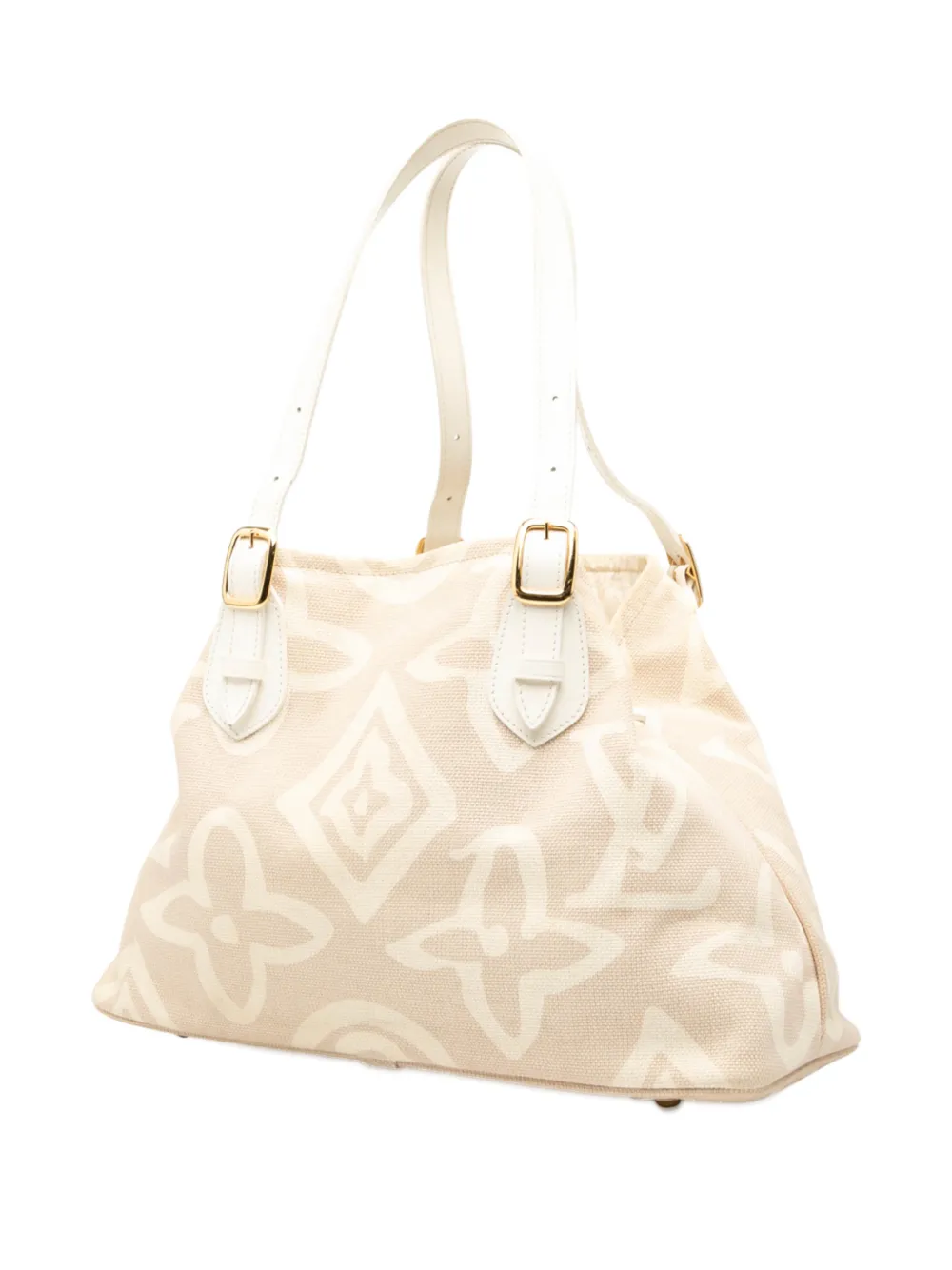 Pre-owned Louis Vuitton 2008 Monogram Tahitienne Cabas Pm Tote Bag In Brown