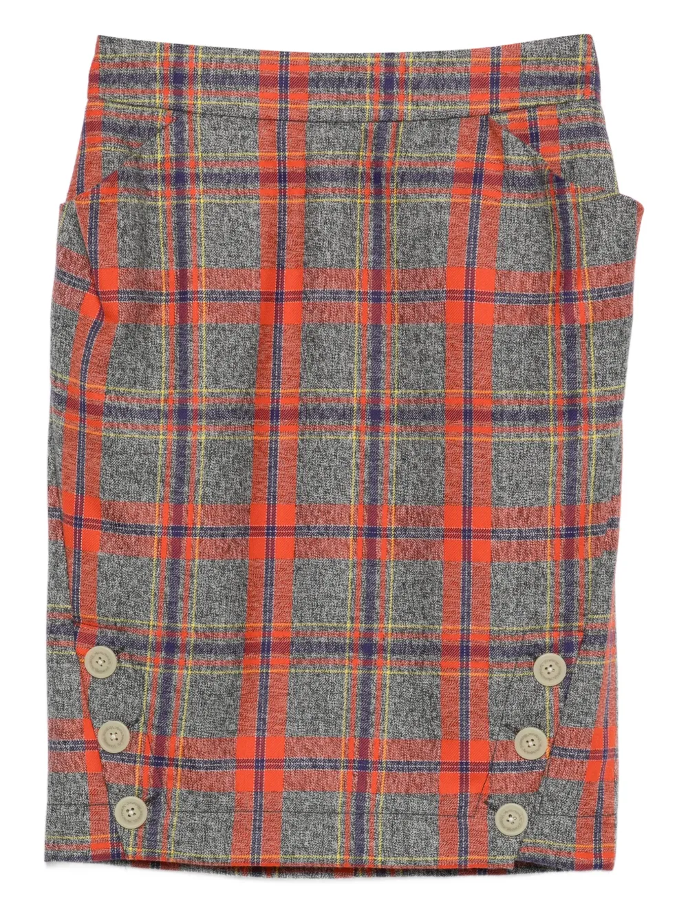 Vivienne Westwood Pre-Owned Gonna a quadri 2016-2017 - Grigio