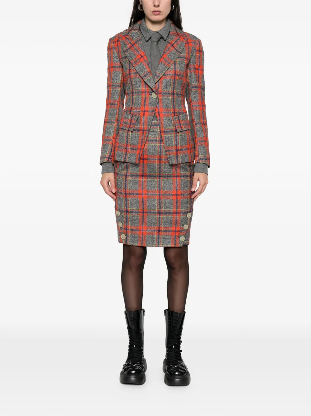 Vivienne Westwood Pre-Owned 2016-2017 rok met knopen - Grijs