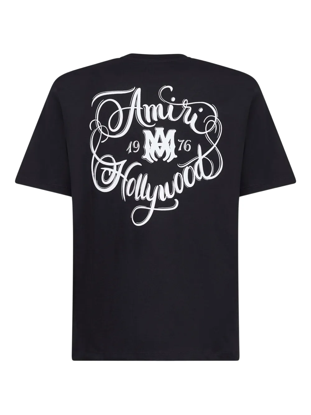 AMIRI hollywood lettering-print T-shirt - Zwart