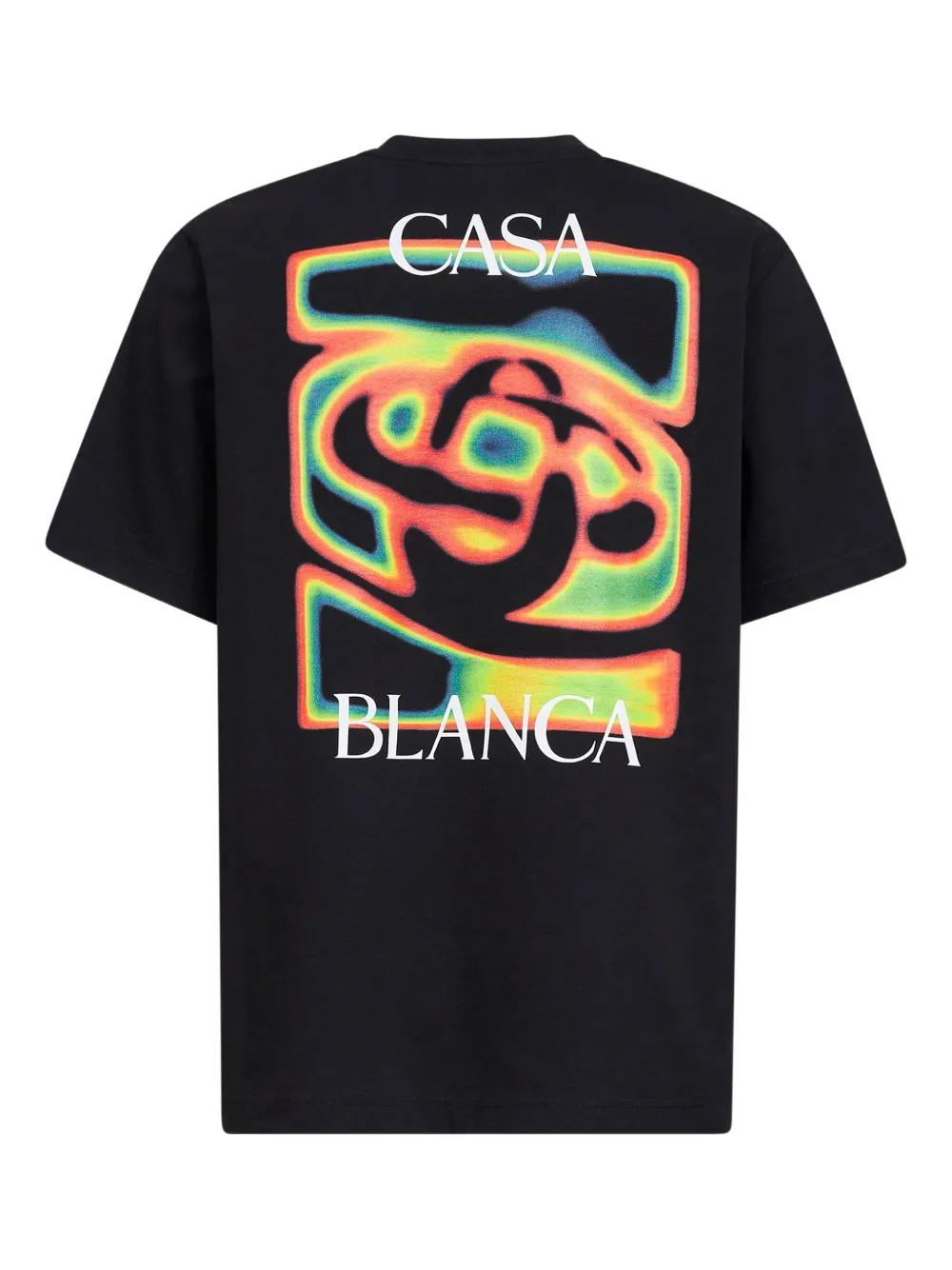 Casablanca Heat Map logo T-shirt - Zwart
