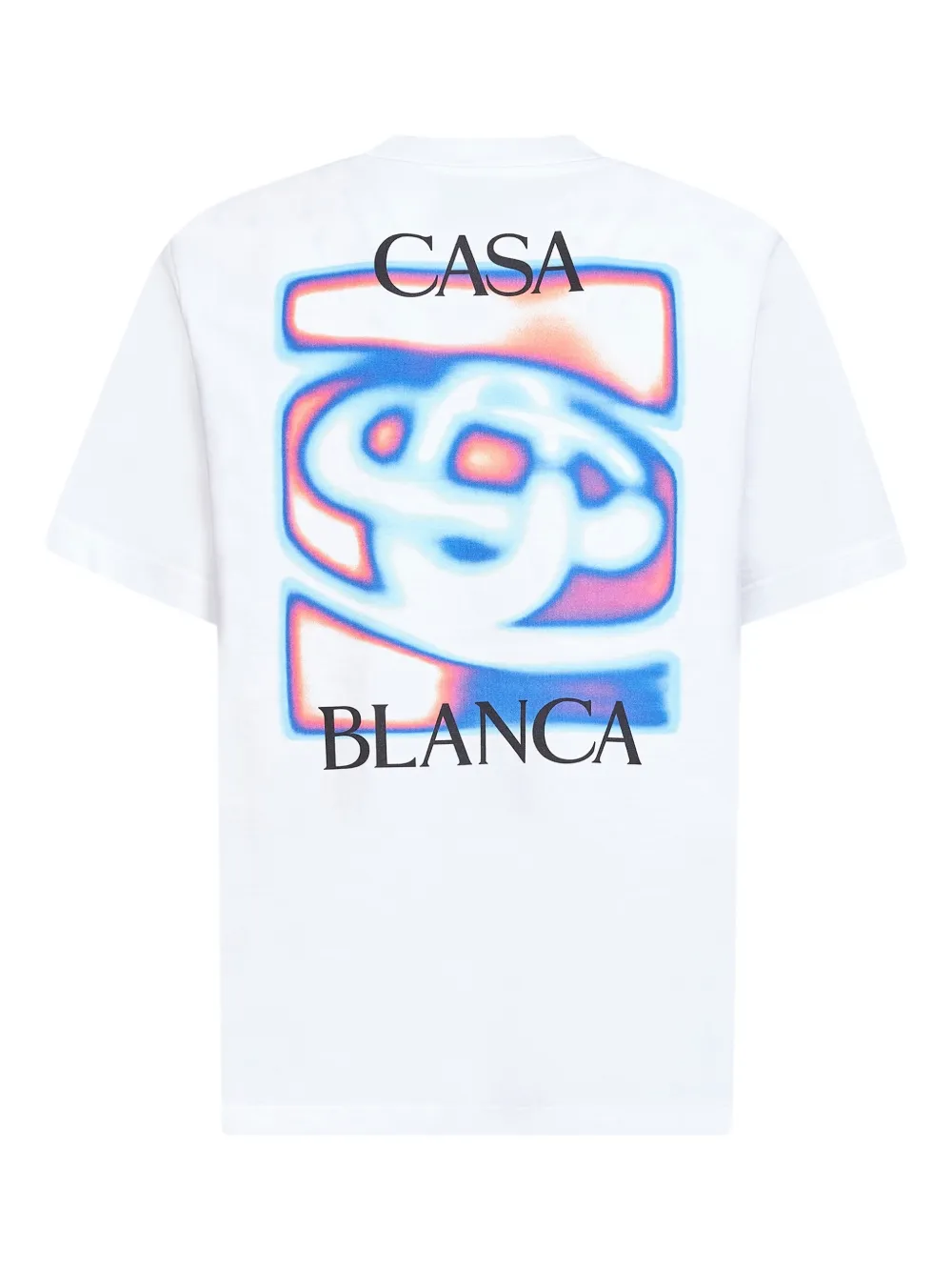 Casablanca Heat Map logo crew-neck T-shirt - Wit
