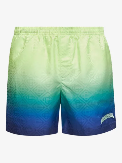 Casablanca gradient logo-embroidered swim shorts