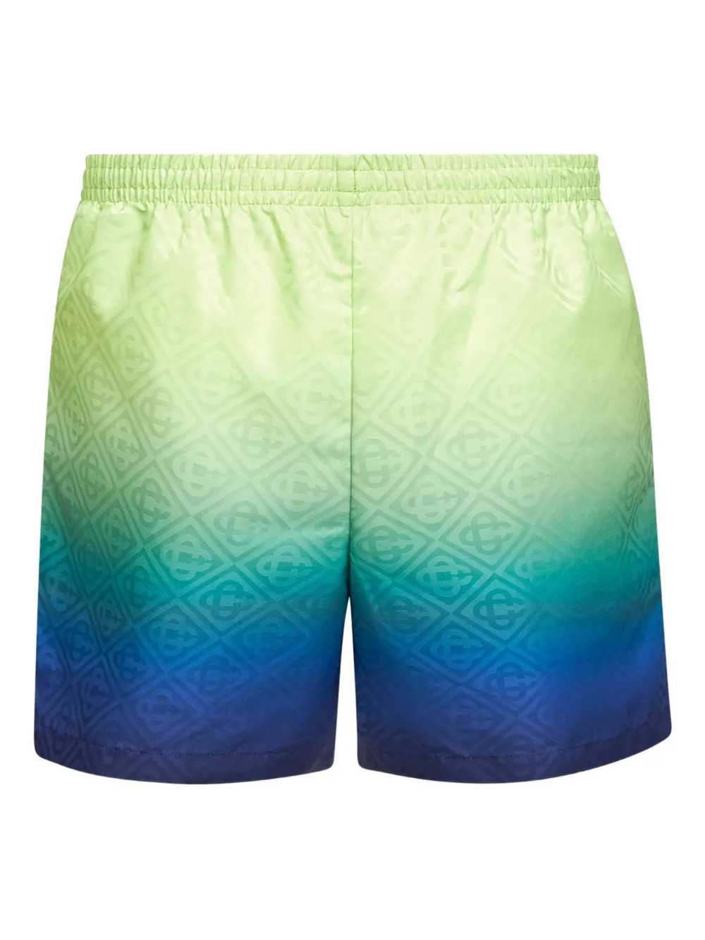 Casablanca Monogram Logo-embroidered Swim Shorts In Multi