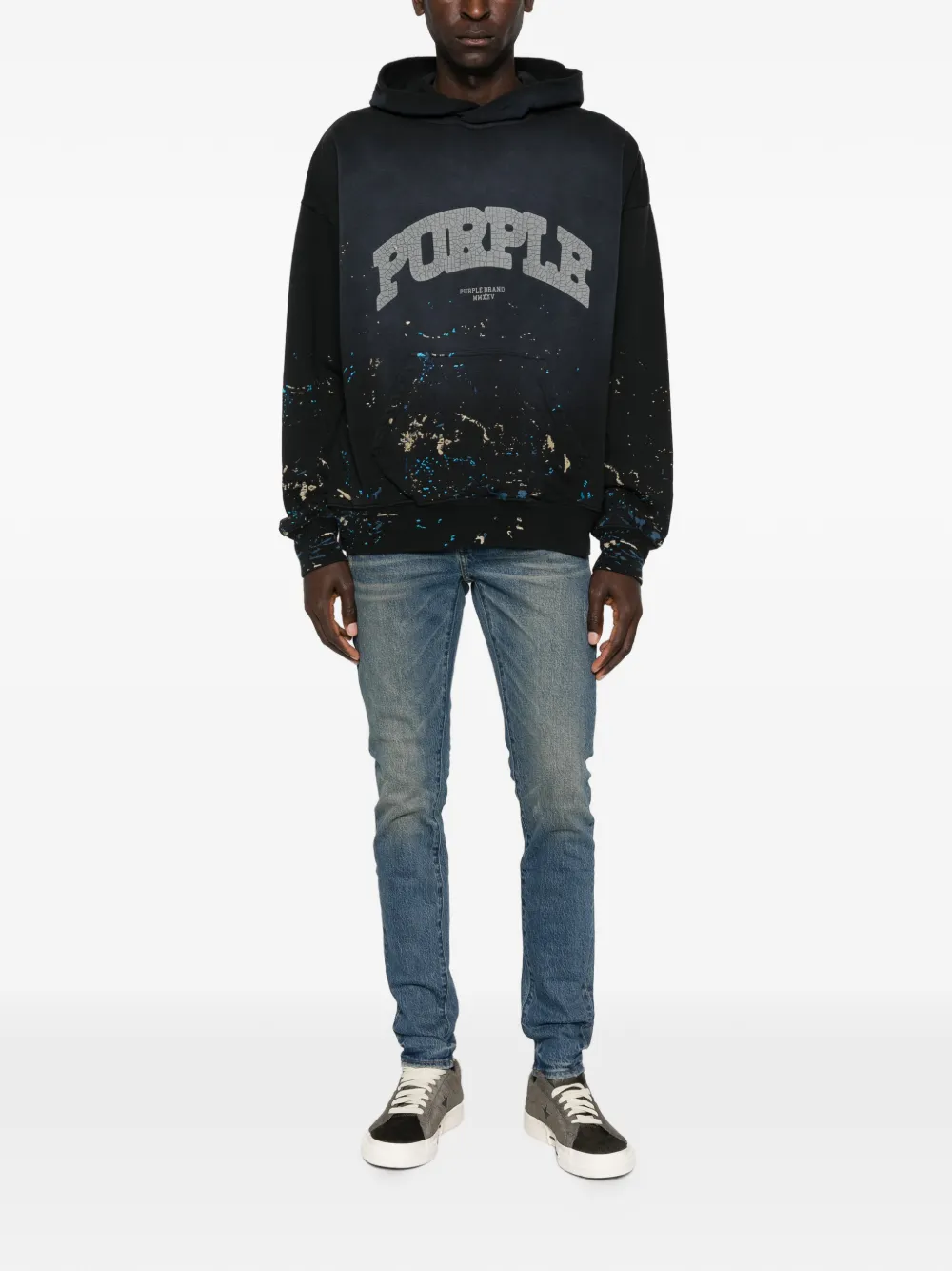 Purple Brand Jeans met knopen - Blauw