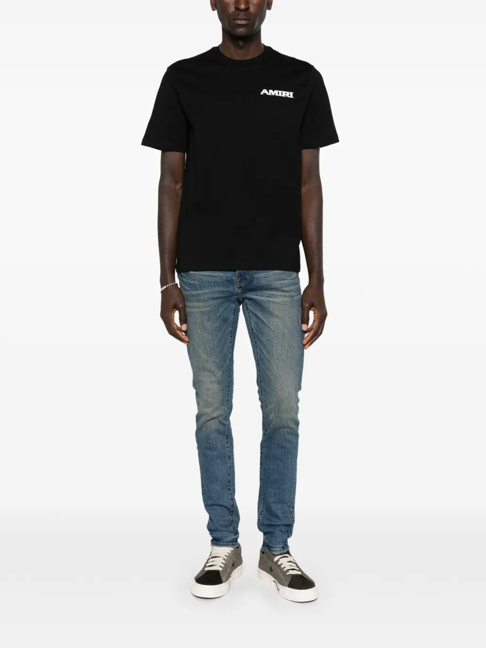 AMIRI logo T-shirt - Zwart