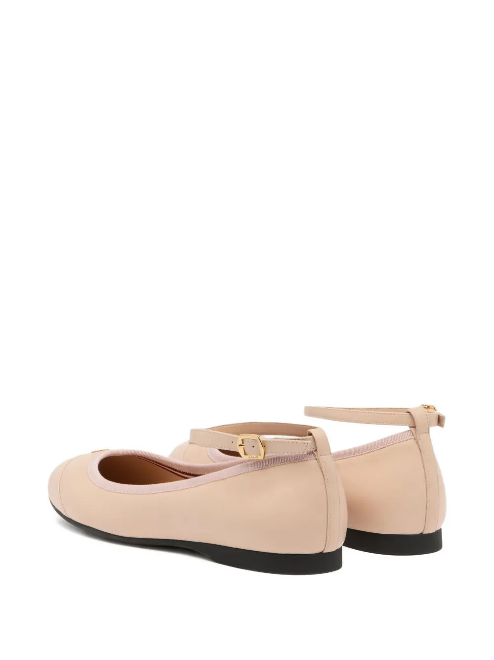 Bally Ysla ballerina's met enkelbandje Beige