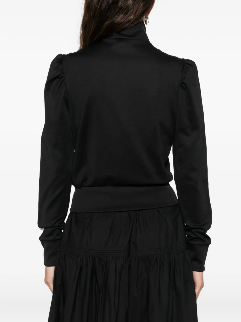 Adidas Originals Striped-sleeve Zip-up Sweatshirt In Black