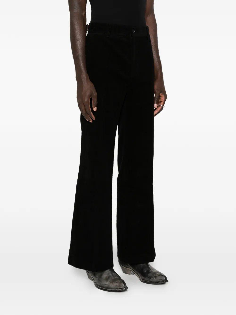 MIDNIGHT RODEO corduroy trousers - Zwart
