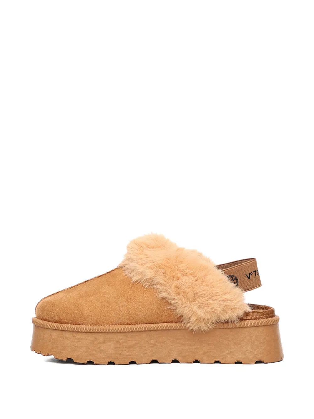 V73 Sophie Slippers With Logo In Neutral