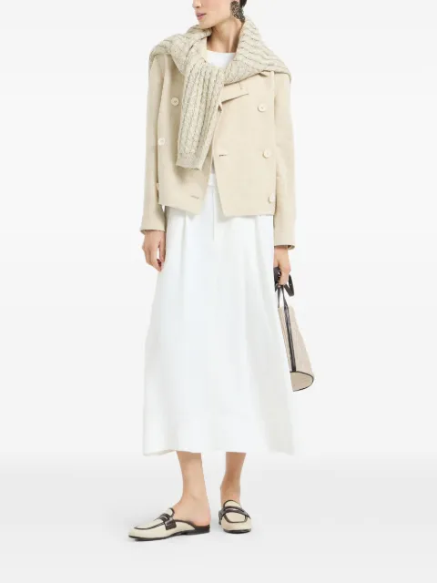 Brunello Cucinelli monili-embellished peacoat