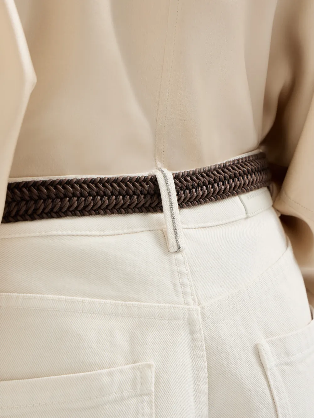 Monili-Loop-Detail Jeans