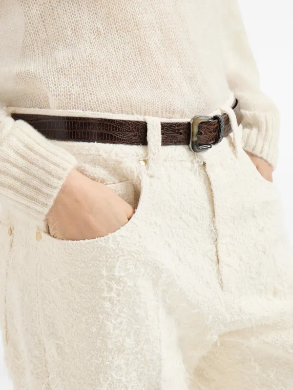 Brunello Cucinelli テクスチャード パンツ | ニュートラル | FARFETCH JP