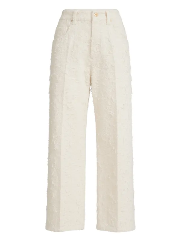 Brunello Cucinelli テクスチャード パンツ | ニュートラル | FARFETCH JP