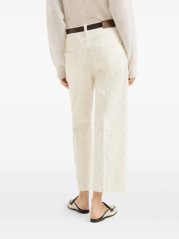 Brunello Cucinelli テクスチャード パンツ | ニュートラル | FARFETCH JP