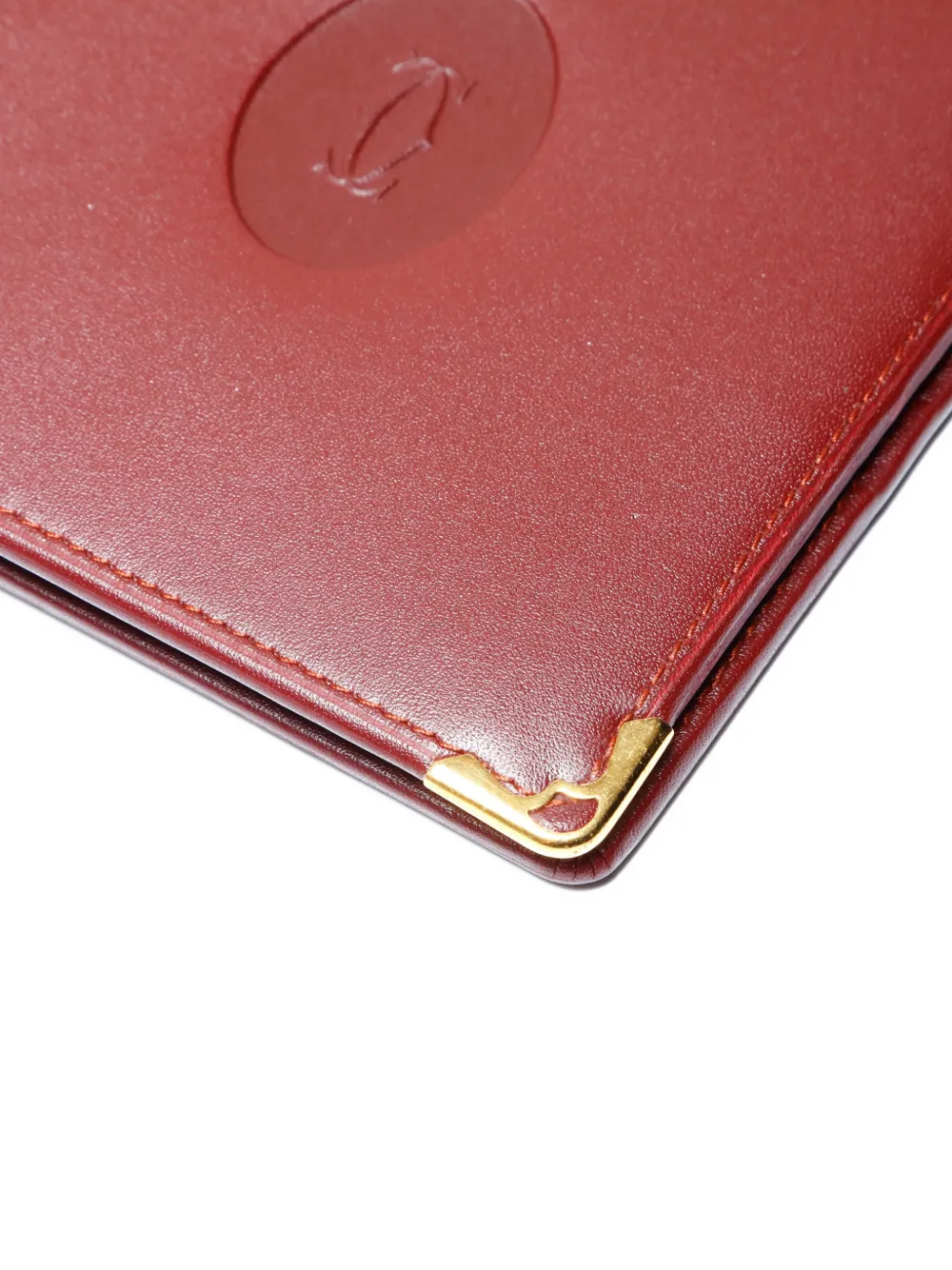 CARTIER Pre-owned 2000s Must Leather Wallet In Red