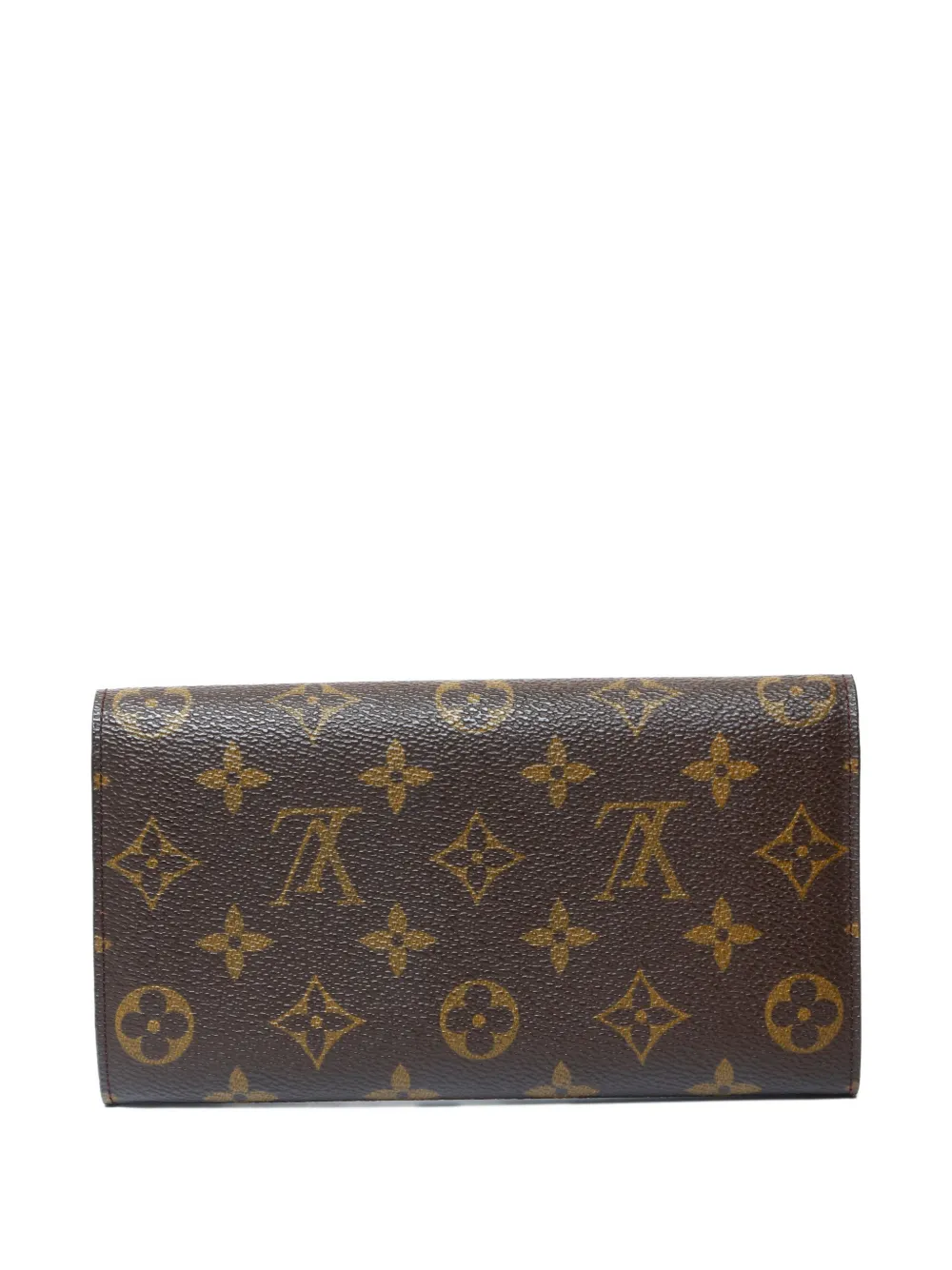 LOUIS VUITTON Pre-owned 2001 Sarah Monogram Snap Wallet In Brown