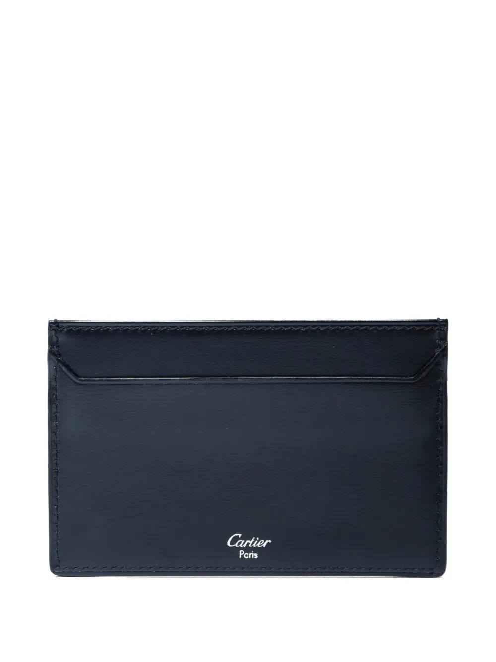 Pre-owned Cartier 2000s Logo-detail Card Holder In Black