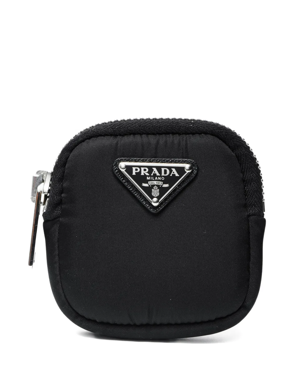 PRADA Pre-owned 2020-2025 Logo-plaque Coin Purse In Black