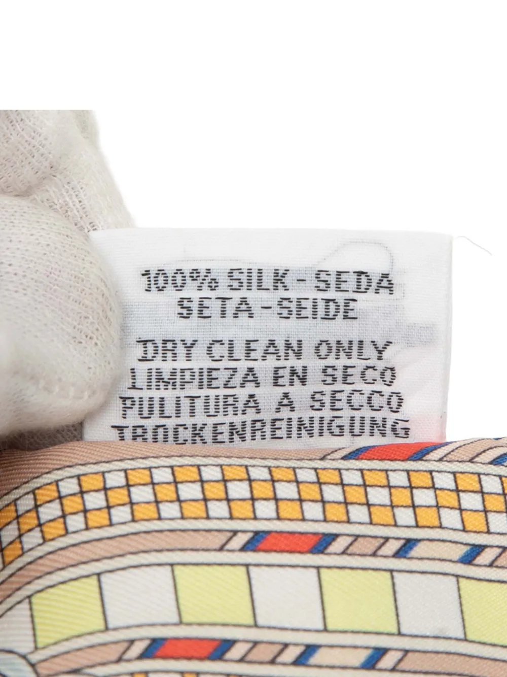 HERMES Pre-owned 2019-2025 Brides Et Gris Gris Silk Twilly Scarf Scarves In Brown