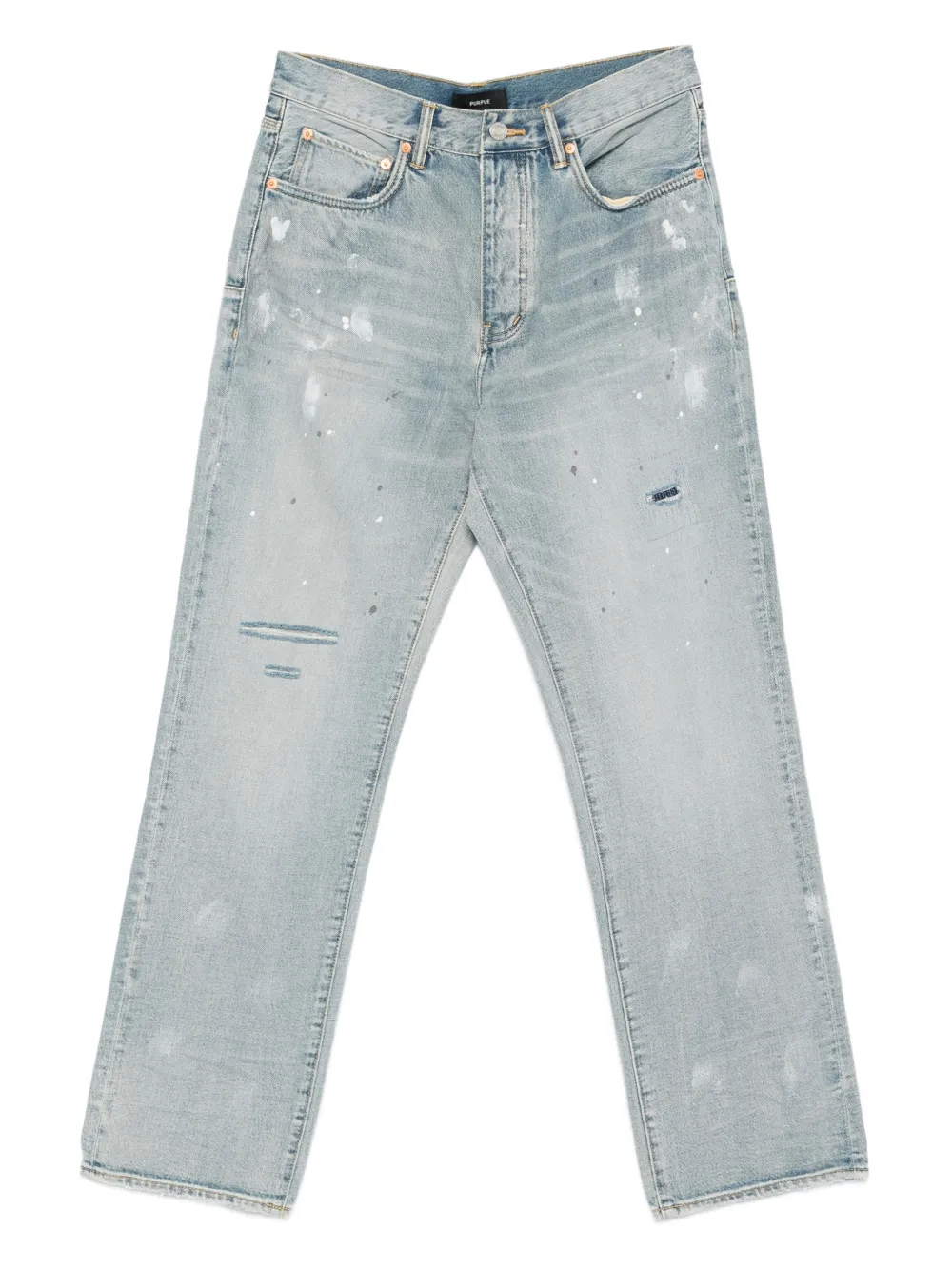 Purple Brand distressed-effect denim jeans - Blu