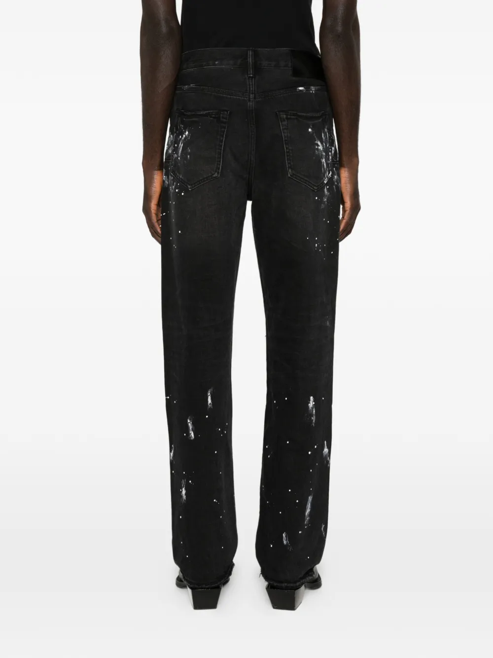 Purple Brand Gerafelde jeans Zwart