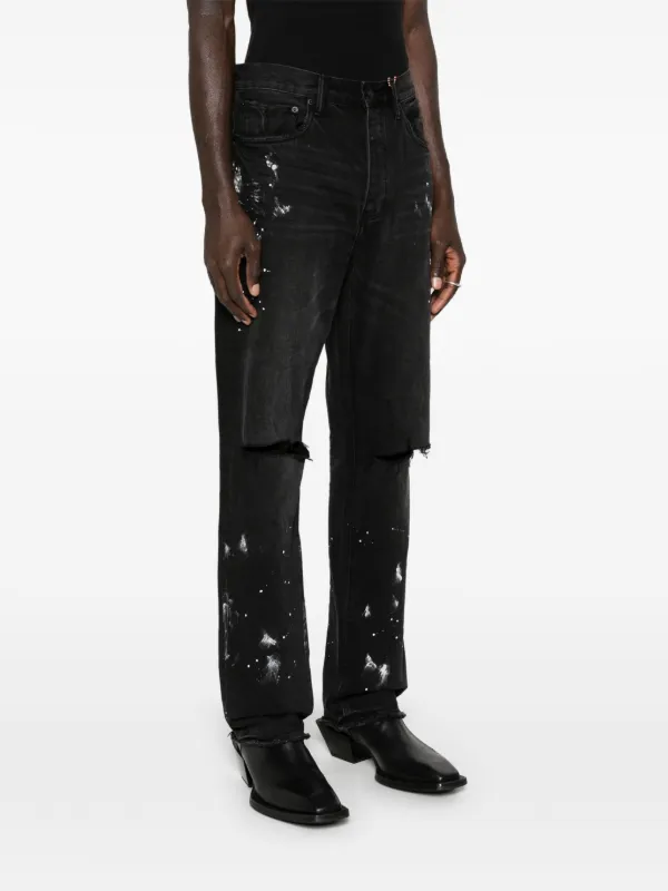 Purple Brand ダメージ ジーンズ | ブラック | FARFETCH JP