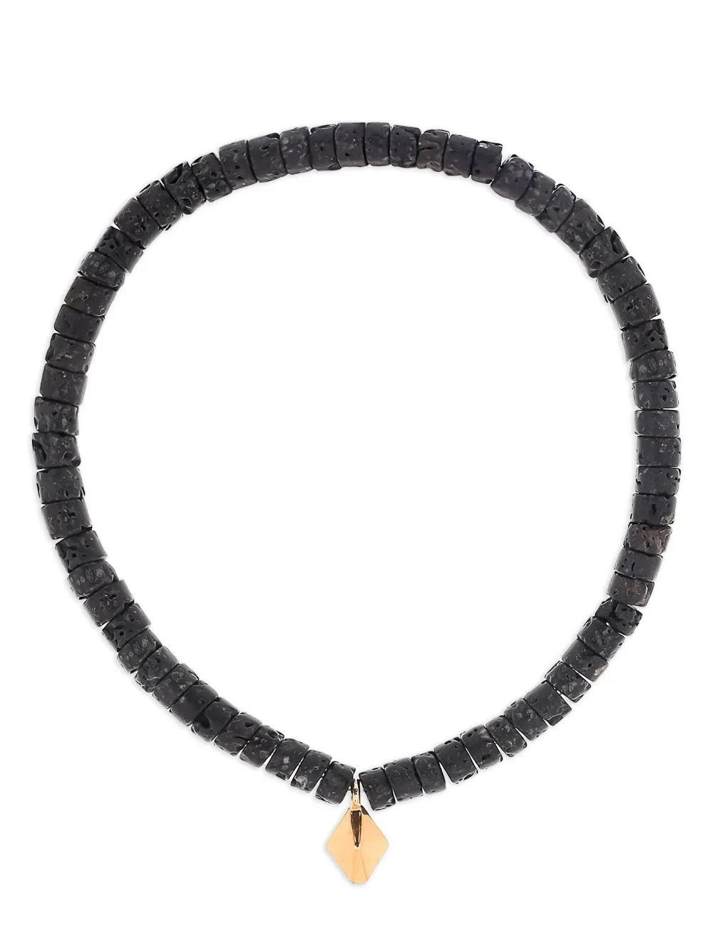 Walters Faith 18k Rose Gold Lava Beaded Bracelet In Black