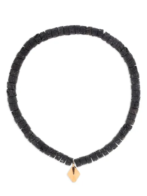 Walters Faith 18K rose gold lava beaded bracelet