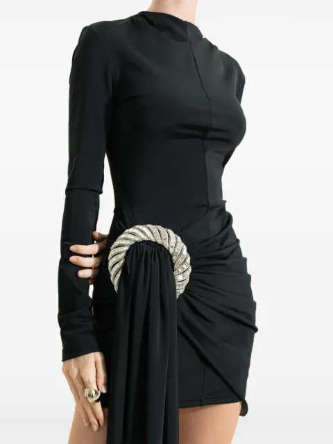 David Koma spiral-drape mini dress