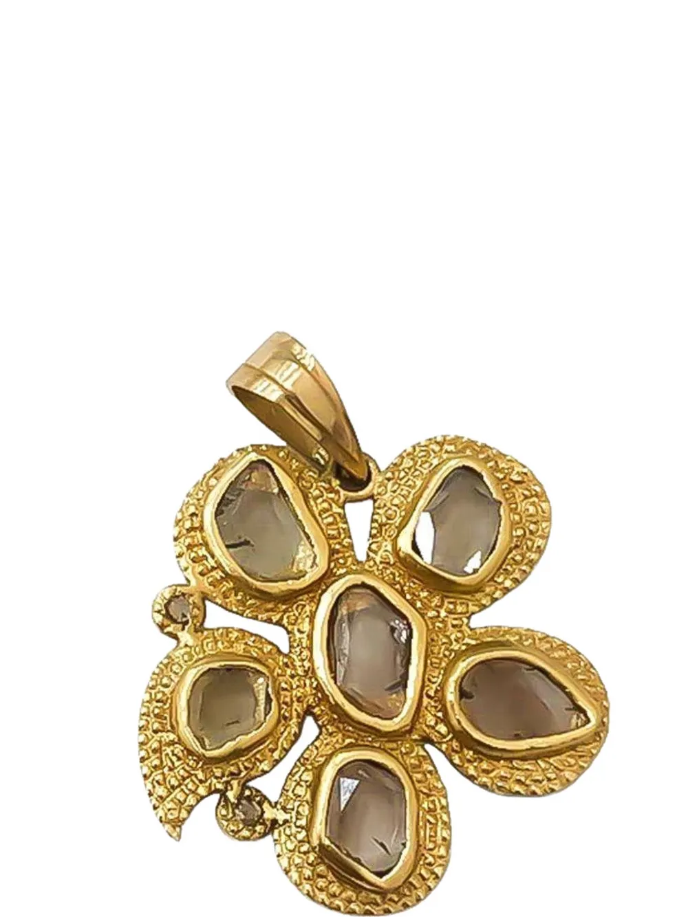 Coomi 20k Yellow Gold Flower Pendant In Gold