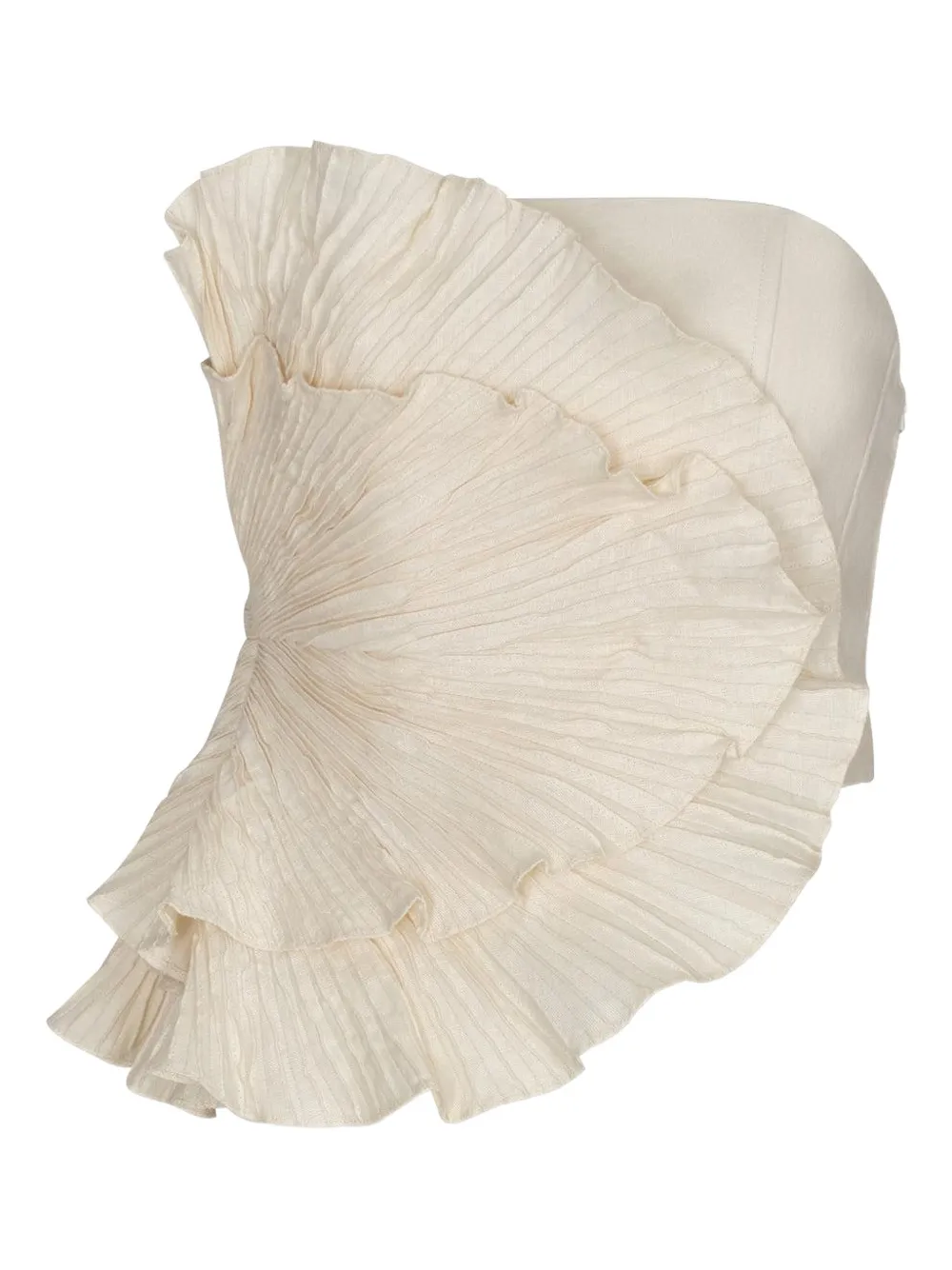 ANDRES OTALORA  Las Olas ruffled top | Neutrals | Image 1
