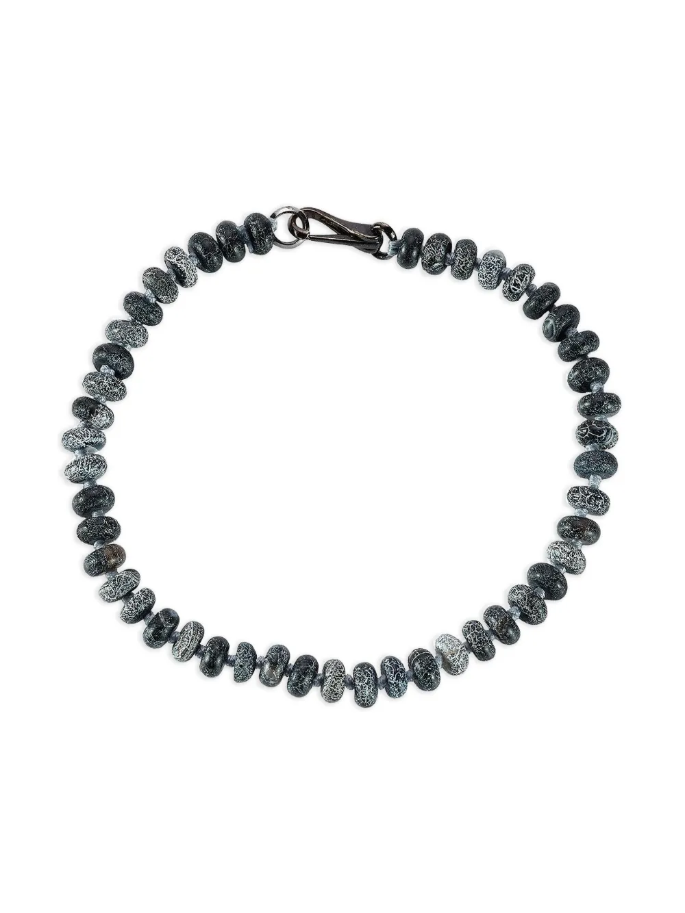 Walters Faith beaded agate bracelet - グレー Walters Faith beaded agate bracelet - グレー