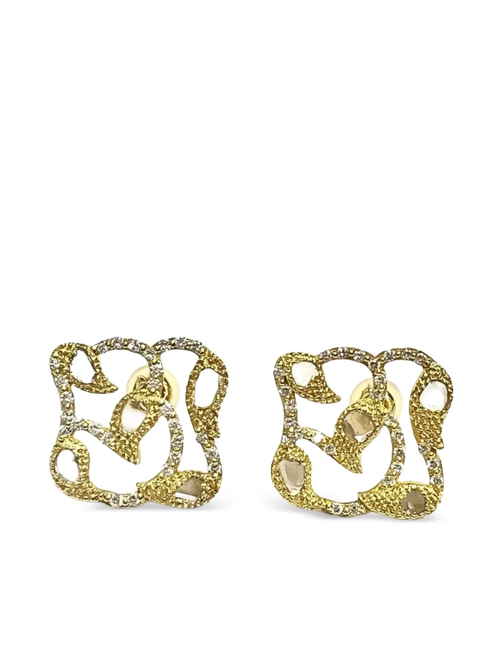 COOMI 20K yellow gold diamond Vitality Stud earrings - ゴールドトーン COOMI 20K yellow gold diamond Vitality Stud earrings - ゴールドトーン