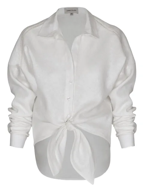 ANDRES OTALORA tie-front blouse