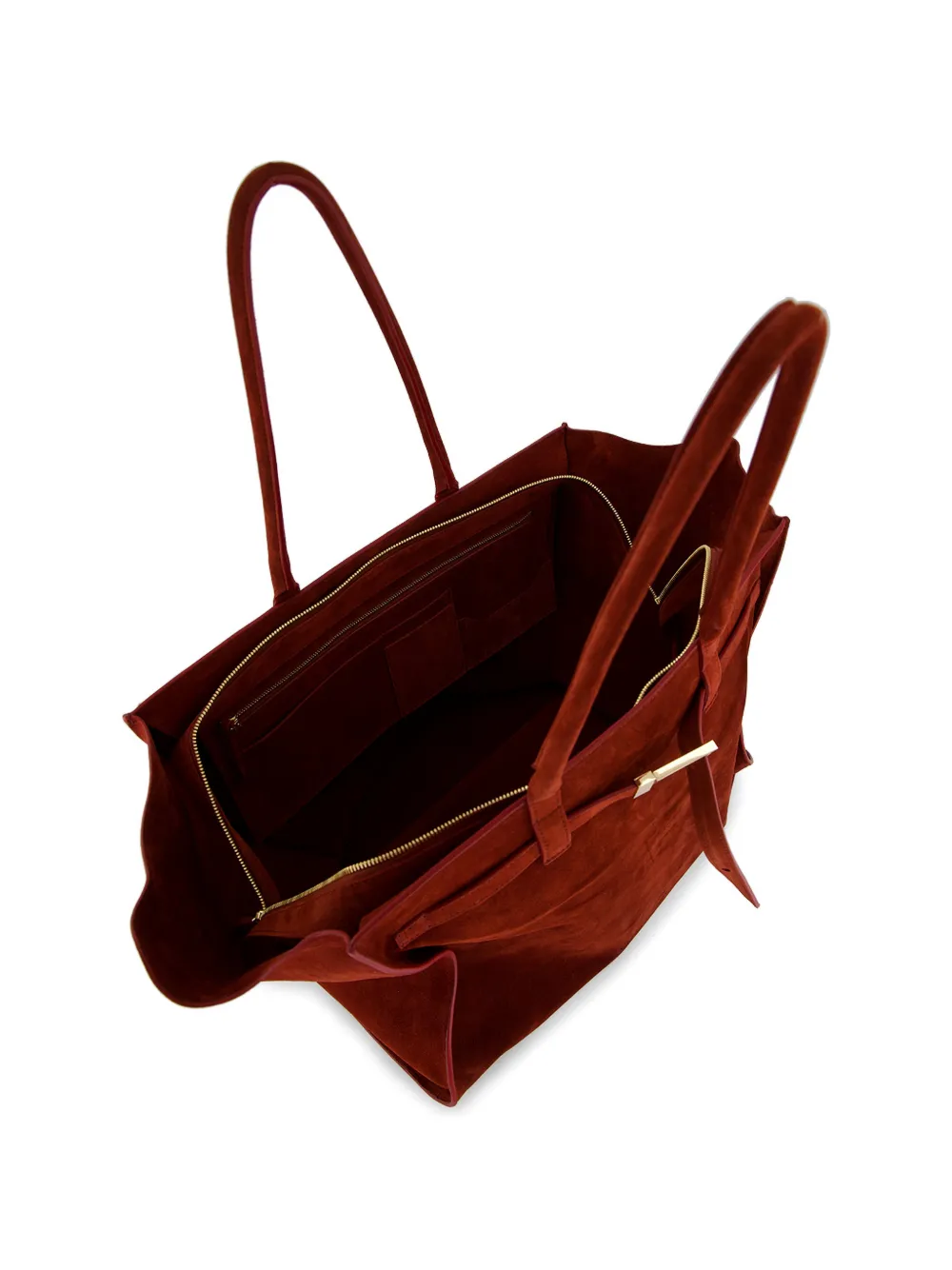 Benedetta Bruzziches Mame weekend goudkleurige shopper Rood